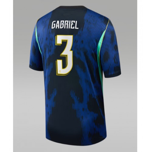 Muški Nogometni Dres Brazil Gabriel Magalhaes #3 Gostujuci SP 2026 Kratak Rukav